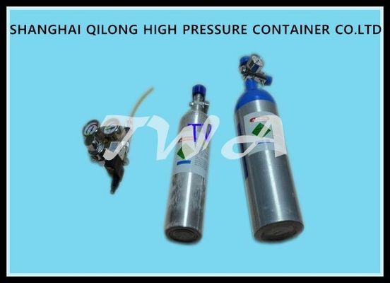 China Grüne Aluminiummedizinischer Grad-Sauerstoff-Flasche LW-YOY der gasbehälter-0.67L fournisseur