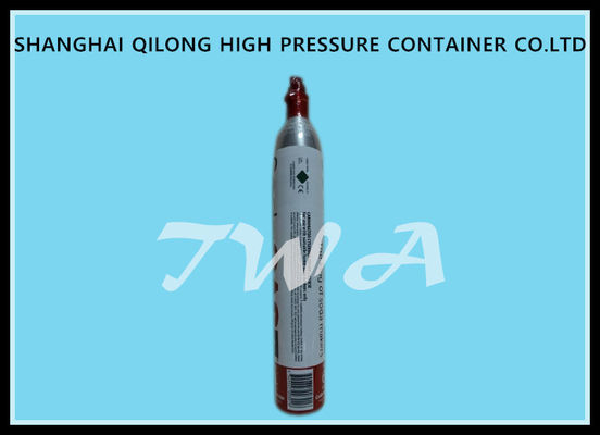 China Hochdruckaluminiumlegierungs-Gasflasche PUNKT 0.85L Sicherheits-Gasflasche für Gebrauch CO2 Getränk fournisseur