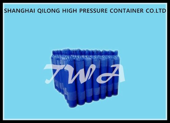 China Blauer nahtloser Stahl-Industriegas-Zylinder 0.3-80L drückte Sauerstoffflasche zusammen fournisseur